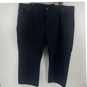 Polo Ralph Lauren Jeans Mens 48Bx26 Black Hampton Straight Leg Denim Pants